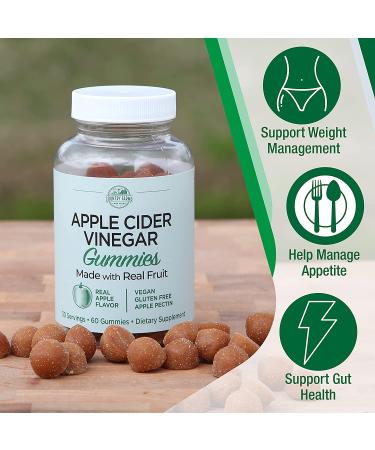 Country Farms Apple Cider Vinegar Gummies - Reduce Bloat & Water Weight, Digestive Support, 60 Count - Buy Online on SooperMarket.com