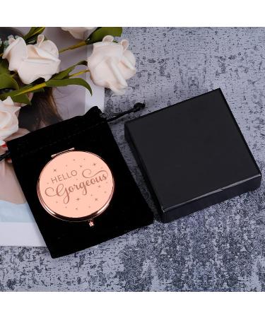 AMBREGRISSUN Rose Gold Makeup Compact Mirror - Perfect Graduation Gift for Women, Sisters, Daughter, Friends - Funny Birthday, Valentine's Day, Christmas Stocking Stuffer - Buy Online on SooperMarket.com