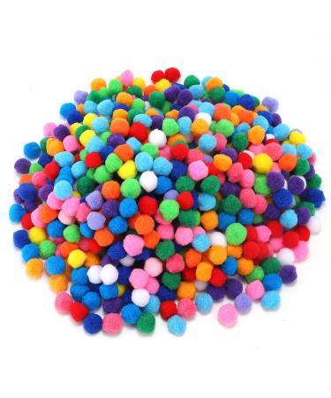700 Pieces 1 Inch Assorted Pompoms Multicolor Arts and Crafts Pom Poms Balls for Hobby Supplies and Creative Craft DIY Material