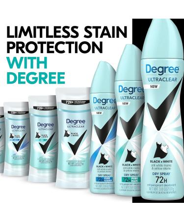 Degree Antiperspirant Dry Spray 3 Pack - Pure Fresh Deodorant for Women 3.8 oz - Anti White Marks & Yellow Stains - Buy Online on SooperMarket.com