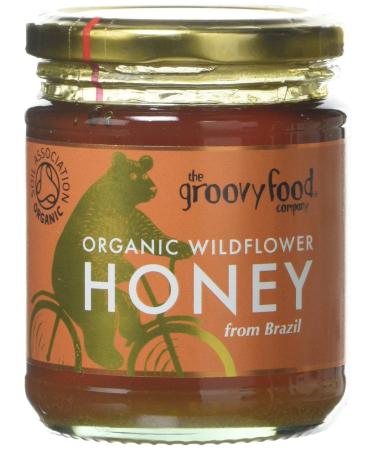 The Groovy Food Company Organic Brazilian Wildflower Honey 340 g 340 g (Pack of 1)