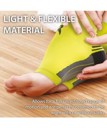Rymora Plantar Fasciitis Compression Socks XL - Relieves Discomfort, Supports Heel, Arch & Ankle - Fluorescent (One Pair) - Buy Online on SooperMarket.com