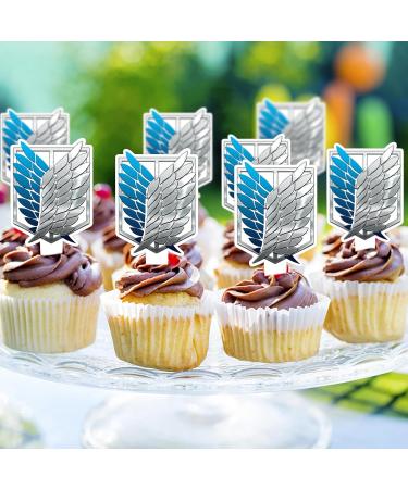 Notbadsys Wings of Liberty Cupcake Decoration Suitable for Attack on Titan Theme Party Cake Decoration (30 pieces) - Buy Online on SooperMarket.com