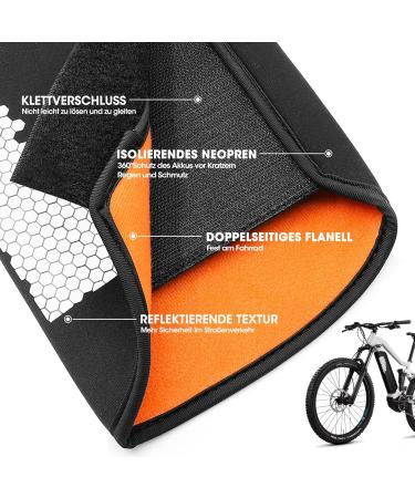 Anzome eBike Battery Protective Cover - 30-41 cm | Extend Battery Life & Protect Against Cold & Dirt for Bosch Haibike KTM Cube | Essential eBike Accessories - Buy Online on SooperMarket.com