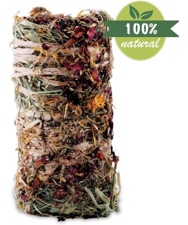 Living World Green Botanicals Hay Bale with Flowers 200 g (7 oz) - Buy Online on SooperMarket.com