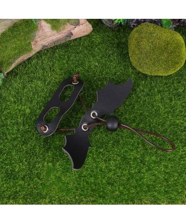 Adjustable Lizard Traction Rope & Leather Wings Leash - 3 Piece Pet Climbing Belt - Cool Black Training Accessory - Buy Online on SooperMarket.com