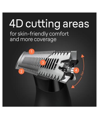 Braun Series XT5 5300 Hybrid Electric Trimmer | Waterproof Beard & Body Groomer with SkinSecure Two-Way Comb & Flex Head | Fast Shipping Worldwide - Buy Online on SooperMarket.com