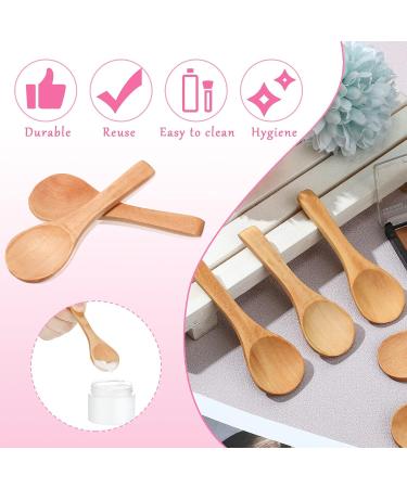 36 Pieces Mini Wooden Cosmetic Spoons - Eco-friendly Makeup Spatulas for Skincare & Beauty - Buy Online on SooperMarket.com