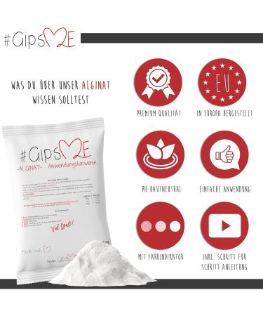 Buy GipsMe Alginate Impact Mass 450g - Quick-Drying Alginate Powder for 3D Body Impressions - Ideal for Babies & Adults - International Shipping Available - Buy Online on SooperMarket.com