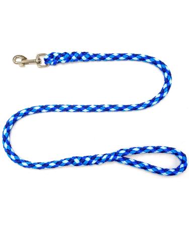 Dog leash large dogs jumbo with hand loop up to 80 kg / guide leash / training line / training line very stable 17 colors (1.50m Ocean (4 blue tones)) 1.50m Ocean (4 blue tones)