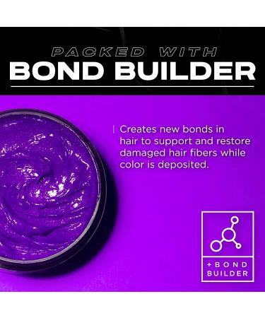 XMONDO Color Super Purple Hair Healing Semi Permanent Color - 8 Fl Oz | Vegan Formula with Hyaluronic Acid, Vegetable Proteins, & Bond Building Technology - Buy Online on SooperMarket.com