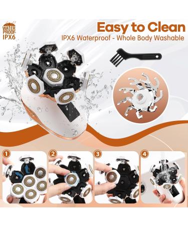 Buy 7D Electric Razor for Women - Painless 5-in-1 Facial Hair Removal & Bikini Trimmer | Rechargeable Wet/Dry Shaver for Arms Legs & More - Buy Online on SooperMarket.com