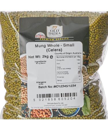 Old India Mung Whole - Small 2kg | Premium Quality Celera Beans - Buy Online on SooperMarket.com