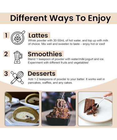 Hojicha Powder by KAYTEA Stone-Ground Houjicha Matcha (Roasted Green Tea) - Vegan (Dairy-Free) - Low Caffeine - 100g Pack (50+ Servings) - Buy Online on SooperMarket.com