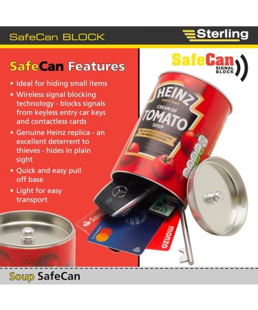 RFID Signal Blocking Sterling SafeCan - Heinz Tomato Soup Design - Buy Online on SooperMarket.com