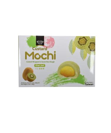 Japanese Custard Mochi - Kiwi Fruit - Japanese Mochi 168g