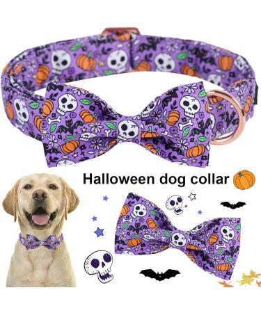 Shop Aring Pet Halloween Dog Collar - Cute Pumpkin Design | Fly Cotton Skull & Bat Straps for Small to Large Dogs - Buy Online on SooperMarket.com