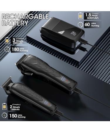 Karret Professional Hair Clippers & Trimmer Set | 3-in-1 Cordless Hair Cutting Kit for Men - Ideal Gift - Buy Online on SooperMarket.com