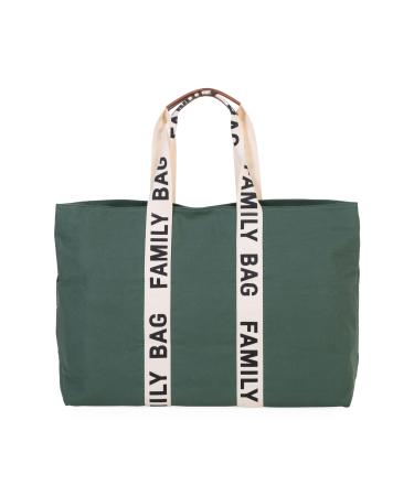 CHILDHOME Family Bag Changing Bag Travel/Weekend Bag Large Capacity Detachable Pouch Included Green Signature Collection