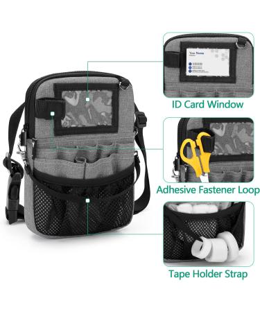 Trunab Nurse Fanny Pack with Tape Holder and Multiple Compartments Vet Nurse Pouch with Adjustable Waist Strap Utility Nurse Waist Bag for Stethoscopes Scissors and Other Medical Supplies Grey - Buy Online on SooperMarket.com