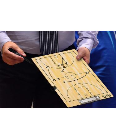 Elite Clipboards Dry Erase Basketball Coaches Clipboard - Double-Sided Marker Board - Buy Online on SooperMarket.com