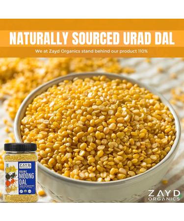 Zayd Organics Moong Dal Split Mung Beans USDA Organic - 1.75lbs (800g) - Buy Online on SooperMarket.com