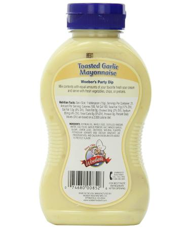 Woebers Toasted Garlic Mayonnaise - 11 Oz | Gourmet Flavor for Dishes - Buy Online on SooperMarket.com