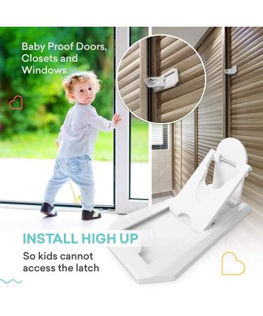 Child Safety Lock for Sliding Doors for Closet  Patio  Glass Door Locks  6 Pack - Buy Online on SooperMarket.com