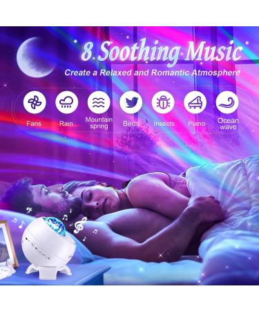 Sternen Sky Projector fr Kinder | 180 Lichtmodi Bluetooth & 8 White Noise | Northern Lights Galaxy Star Heaven Projektor - Buy Online on SooperMarket.com
