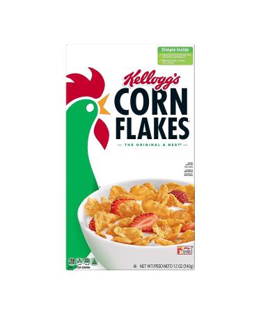 Kellogg's Corn Flakes Breakfast Cereal Original Fat Free 12oz Box - 1 Pack - Buy Online on SooperMarket.com