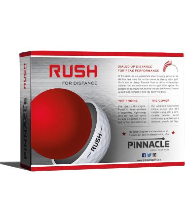 Pinnacle Rush Golf Balls - White (12 Pack) - Buy Online on SooperMarket.com