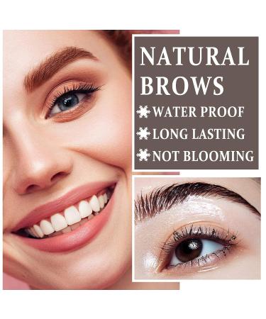 Peel Off Tattoo Eyebrow Gel - Natural & Waterproof Eye Brow Makeup (Brown) - Buy Online on SooperMarket.com