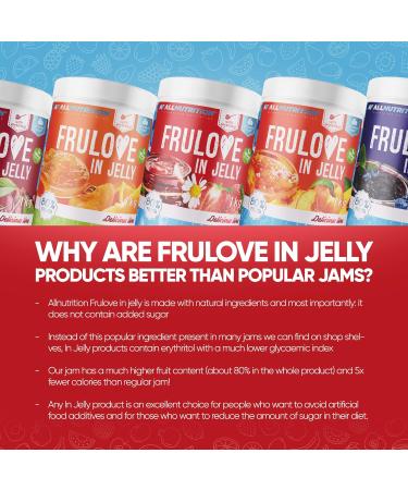 ALLNUTRITION Sugar Free Jam - Frulove Apricot & Orange Jelly - Low Carb & Calorie Spread - Vegan 1000g - Buy Online on SooperMarket.com