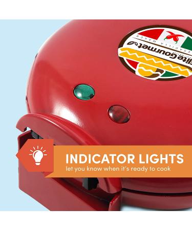 Elite Gourmet EQD413 Non-Stick Electric Quesadilla Maker 6-Wedge Easy-Slice Grilled Cheese 8 Inch Red - Buy Online on SooperMarket.com