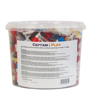 Party Bucket with Ferrero Kinder Minis - Individually Wrapped Chocolate Treats 966g Pack - Perfect for Celebrations & Events - Buy Online on SooperMarket.com