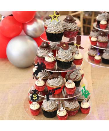 Arthsdite 24Pcs Cowboy Cupcake Toppers HorseShoe Cowboy Hats Boots Cupcake Picks Star Gun Cactus Cupcake Picks Western Theme Baby Shower Birthday Party Cake Decorations Supplies - Buy Online on SooperMarket.com