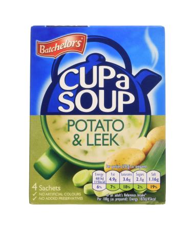 Batchelors Creamy Potato and Leek Cup a Soup 4 Sachets 107g