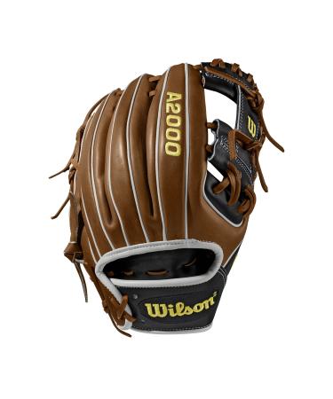 Wilson A2000 Baseball Glove Series Right Hand Throw 11.25-Inch Saddle Tan/Black/White