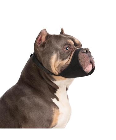 Yoolhamy dog muzzle for Pitbull soft muzzle for Rottweiler American Bully Bulldogge Boxer to prevent biting and barking for medium -sized and large short snouts for fur care