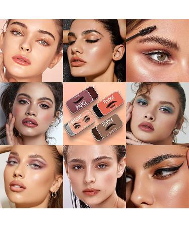 KAYNEST Tinted Eyebrow Soap Kit - Waterproof Long Lasting 3D Feathery Brow Styling Gel (DARK BROWN) - Buy Online on SooperMarket.com