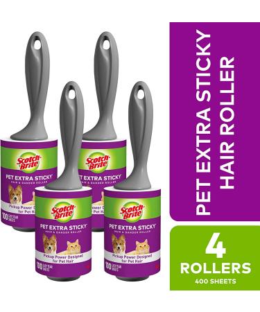 Scotch-Brite Pet Extra Sticky Hair Lint Roller - 400 Sheets - Buy Online on SooperMarket.com