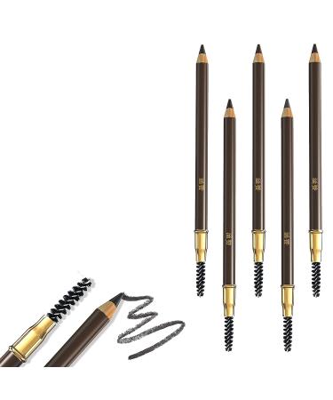 Long Lasting Waterproof Eyebrow Pencil in Dark Brown - 12H Sweat Resistant - 5 Colors Available - Buy Online on SooperMarket.com