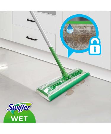 Swiffer Wet Floor Cleaner 120 Wet Cloths Lemon Maxi Format Morning Freshness Antibacterial Hygienizing Formula Removes Dirt and Bacteria for All Types of Floors - Buy Online on SooperMarket.com