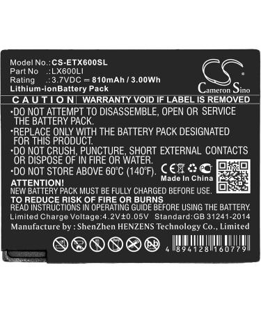 Replacement Battery for Eartec HUB Ultralite LX600LI 810mAh - International Shipping Available - Buy Online on SooperMarket.com