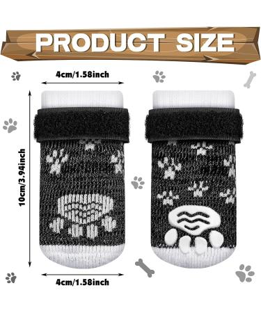 X-Small Dog Indoor Socks - 16 Pieces Anti-Slip Dog Socks with Grips for Hardwood Floors - Buy Online on SooperMarket.com