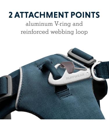 RUFFWEAR Front Range Reflective No Pull Dog Harness - Blue Moon X-Small | International Shipping Available - Buy Online on SooperMarket.com