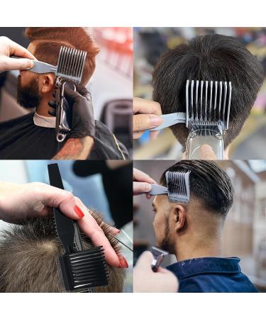 2 Pcs Blend Fade Comb Set | Anti-static Heat Resistant Barber Combs for Fades | Hair Salon & Styling Tools (Black/Grey) - Buy Online on SooperMarket.com
