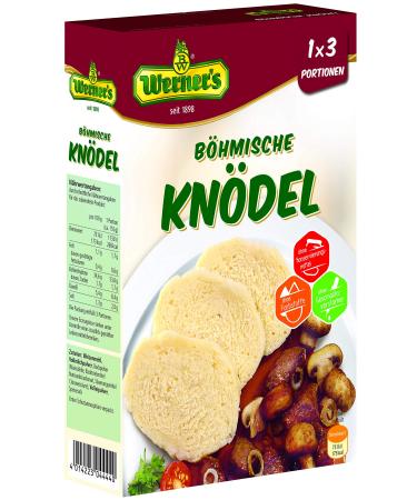 Werner's Bohemian dumplings 3 portions 8 packs per carton without preservatives and colorants without flavor enhancers
