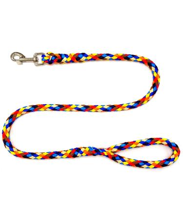 Dog leash large dogs jumbo with hand loop up to 80 kg / guide leash / exercise line / training line very stable 17 colors (4m navajo (8 colors)) 4m navajo (8 colors)