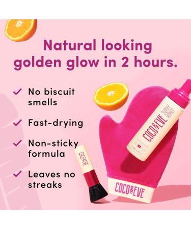 Coco & Eve Sunny Honey Bali Bronzing Foam. Natural Sunless Self Tanner Mousse. Anti Cellulite Organic Sunless Self Tanning Lotion (Ultra Dark) - Buy Online on SooperMarket.com